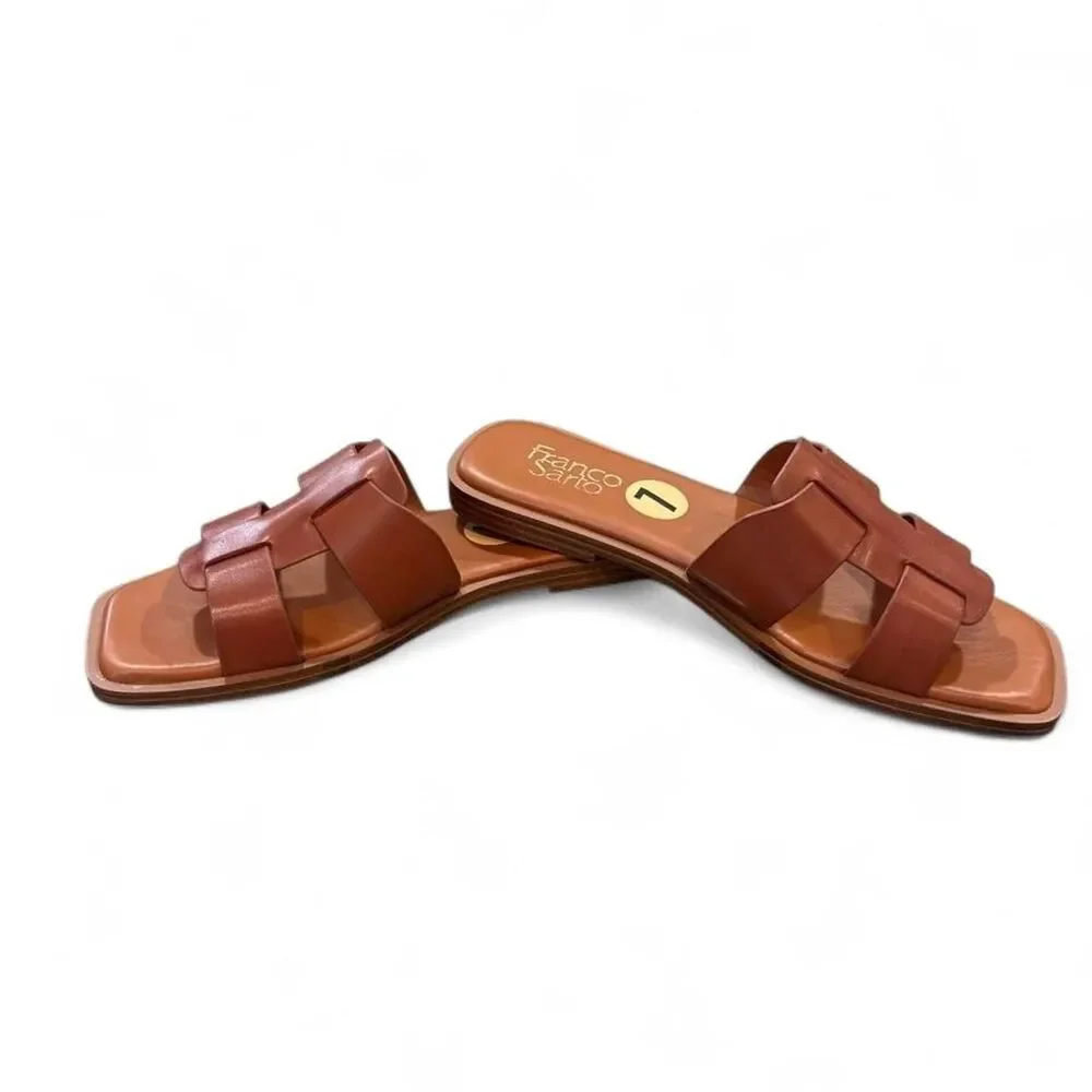 Franco-sarto Women's Brown and Tan Sandals